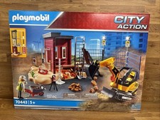 Playmobil 70443 City Action Construction Small Excavator Gift Brand New, 5+