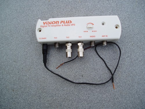 Caravan aerial booster - aerial, box