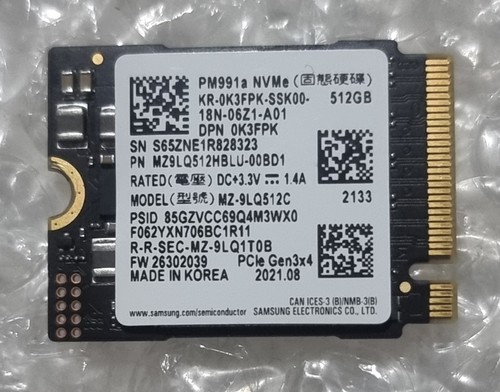 Samsung pm991a nvme - nvme, ssd