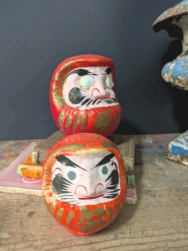 Vintage japanese daruma - 2,