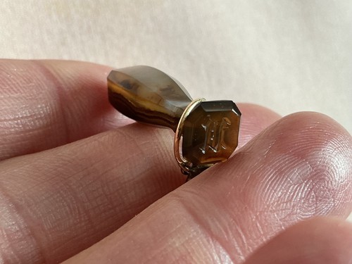 Victorian agate stone - victorian,