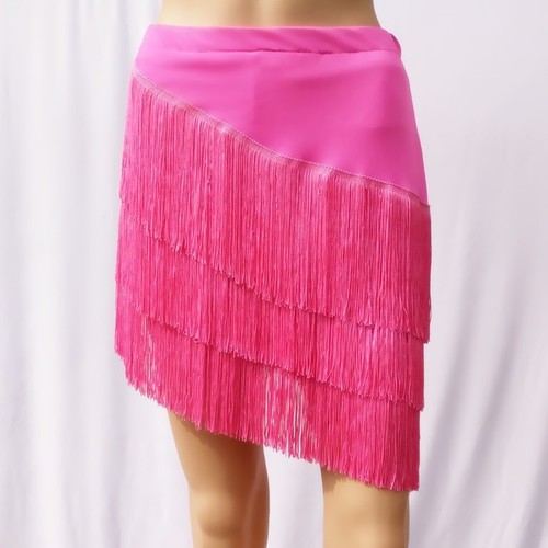 Ladies pink latin tassel dance - pink,