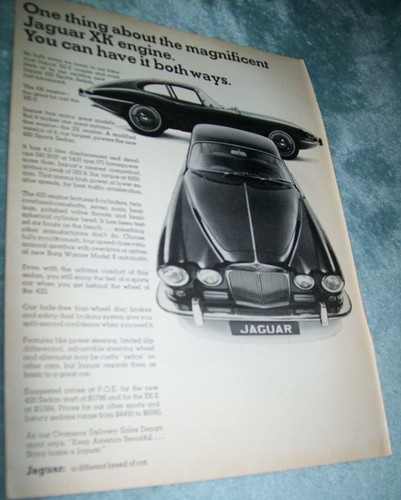 1967 jaguar xke 420 sports - 420,