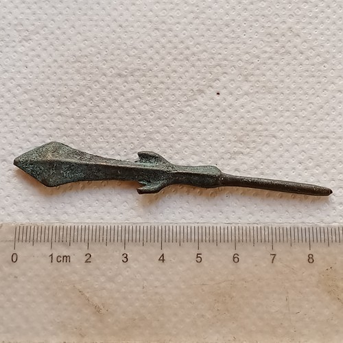 Ancient bronze arrowhead - ancient,