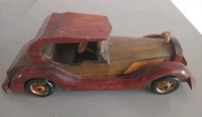 Vintage Wooden Rolls Royce Classic Car Model Made In China - Handmade ?