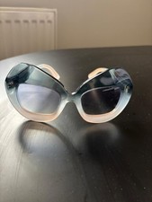 DOLCE GABBANA vintage Sunglasses grey Butterfly Cat Eye Italy