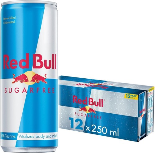 Red bull energy drink - red, sugar