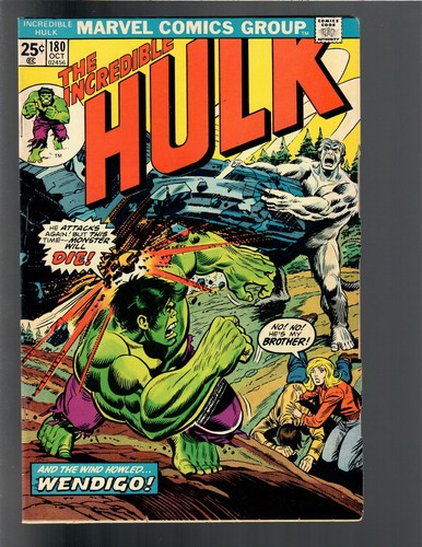 Incredible hulk 180 5 - 180, 5.0