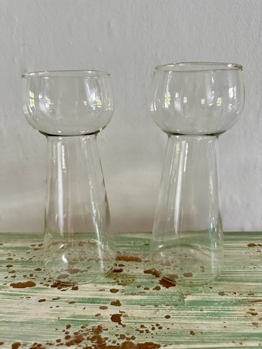 Set vintage tall glass - 2x,