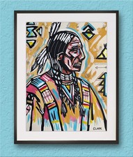 Abstract Native American With