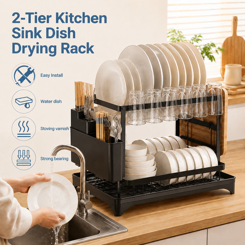 Tier kitchen sink dish - 2-tier,