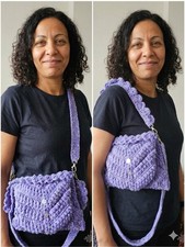 Handmade Crochet Bag Purple |