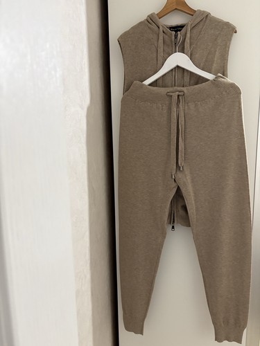 Beige knitted loungewear set - knitted,
