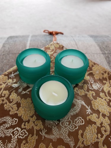 Glass tea light - tea, candle