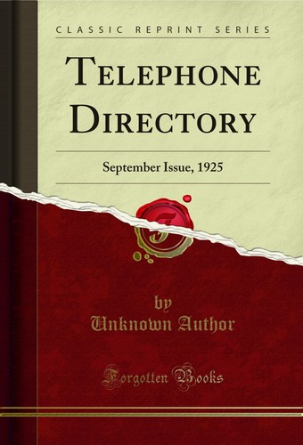 Telephone directory september - directory:,