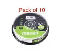 10 x Maxell DVD+R Recordable