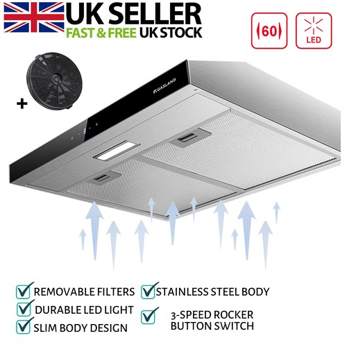 Gasland 60cm silver slim - silver, visor