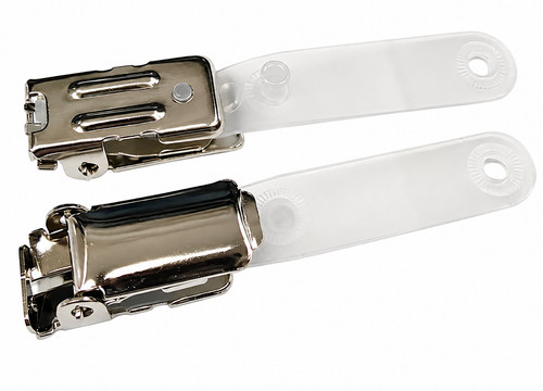Badge clips crocodile - badge, metal