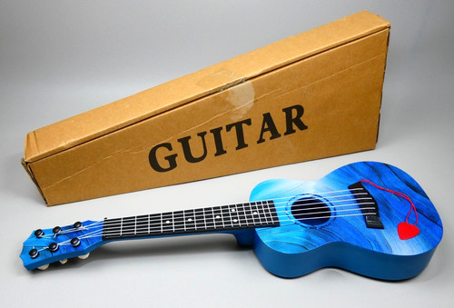 Acoustic toy guitar blue - blue, 6