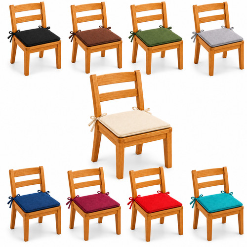 Removable chair seat pads - pads, with