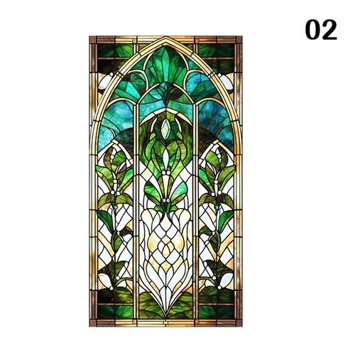 Retro art glass church - glass,
