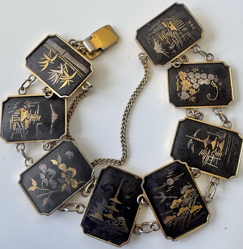 Japanese damascene bracelet - japanese,