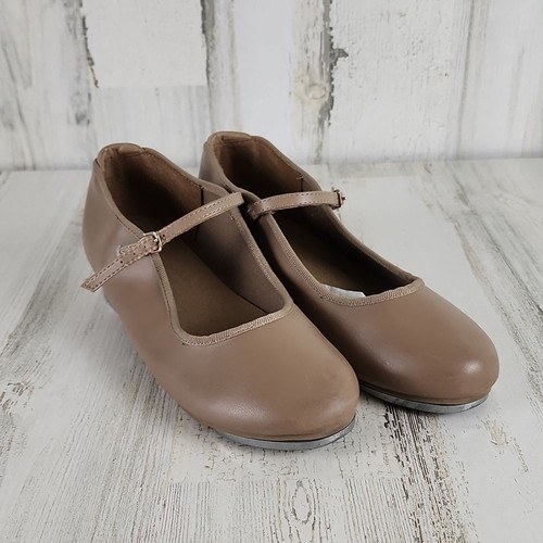 Tan dance tap shoes heel - tap,