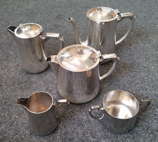 Vintage Silver Plated Monarchy Plate Tea Coffee Service Set 2.96 Kg