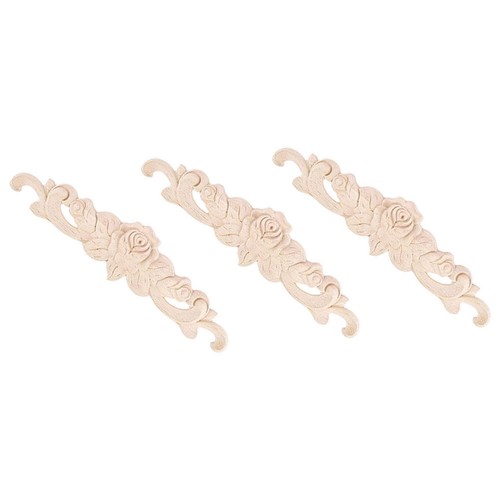 4pcs elegant wood carved - wood,