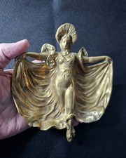 FRENCH ART NOUVEAU SOLID BRASS