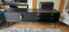 TV Media unit from Made.comHaynes TV unit in Charcoal, Golden handles