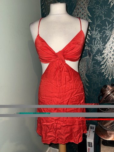 Zara knot satin effect cut - satin,