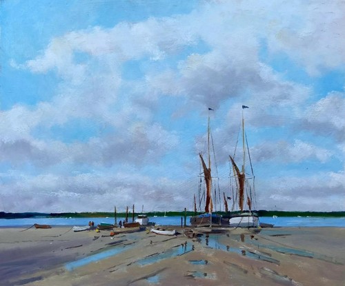 Moored barges willing - barges, willing&