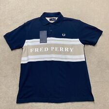 Fred Perry Polo Shirt Kid's M-L Blue Short-Sleeve Vintage BNWT Deadstock