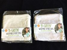 B-Green Woombie Smart Bag Reusable Lunch Snack Sandwich 2 Zipper Bags Bicycles