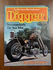 DIGGER Motorcycle Magazine January 1976 Vol 1 #2 Custom Choppers Classic 70’s