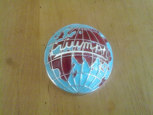 Triumph globe hub cap - globe,