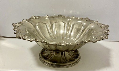 Antique silver plated footed - silver,
