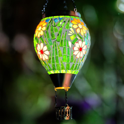 Hot air balloon solar lantern - hot,