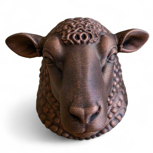 10cm sheep head bust ornament - head,