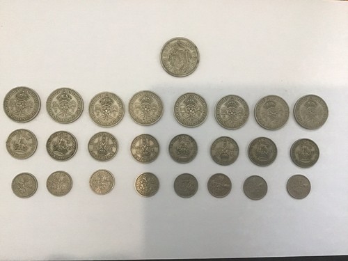 British vintage coins - british,