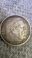 5 Reichsmark .900 13.8g  Silver Coin Authentic Third Reich Germany