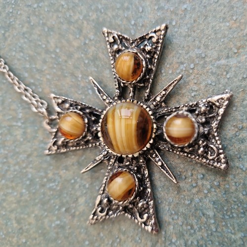 Vintage metal maltese cross - vintage,