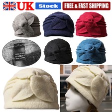 Flower Felt Hat Wool Bucket