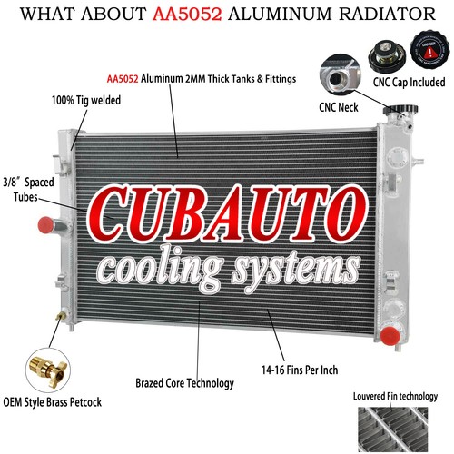 Row core aluminum - 3-row, radiator