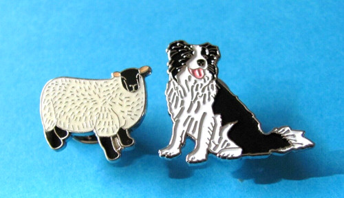 Sheep dog pin - dog, badges