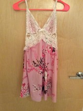 Women's XL Sweet Pink Lace
