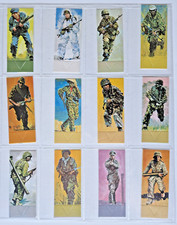 Tonibell Cadbury Full Set ACTION SOLDIERS 1976 (12 CARDS) Worlds toughest troops