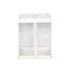 Extra Large Clear PVC Box - Wedding Birthday Cake Tall Rose Beat Display Hat Box