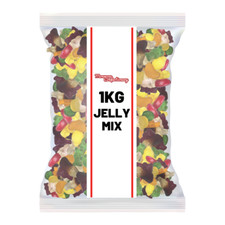 1kg Jelly Mix Sweets Bag - Assorted Chewy Gummy Candy Selection